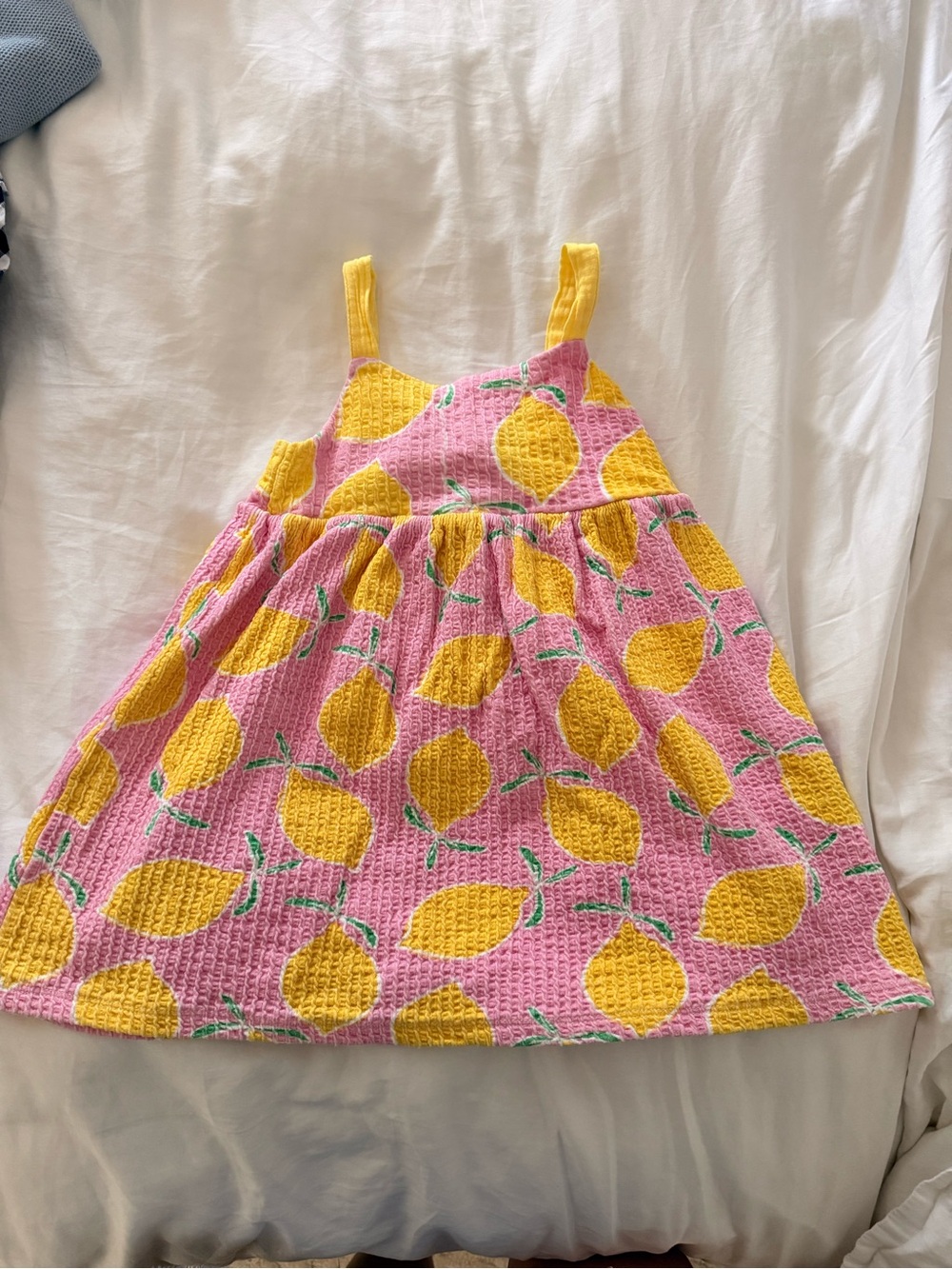 Zara Pink Sundress with Yellow Lemon Print